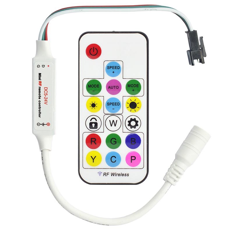 SuperLightingLED Dream Color LED Module Kit Waterproof IP67 DC12V 5050 LED Pixel String 20 pcs with 24 Keys Remote + IR Controller + 12v Power supply SuperLightingLED Dream Color LED Module Kit Waterproof IP67 DC12V 5050 LED Pixel String 20 pcs with 24 Keys Remote + IR Controller + 12v Power supply